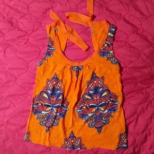 Anthropologie Akemi +kin tie back top